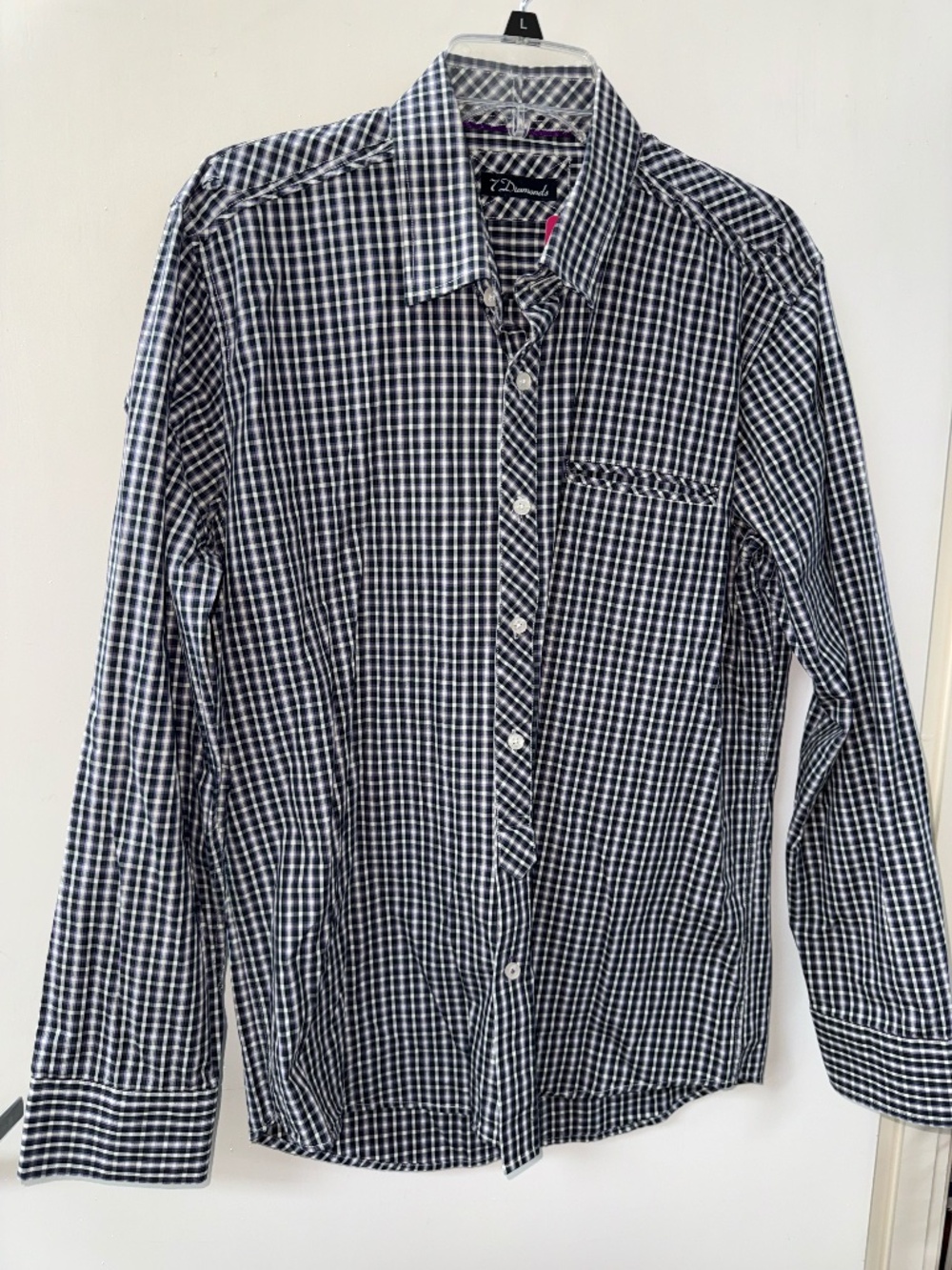 7 Diamonds Men's checkered shirt